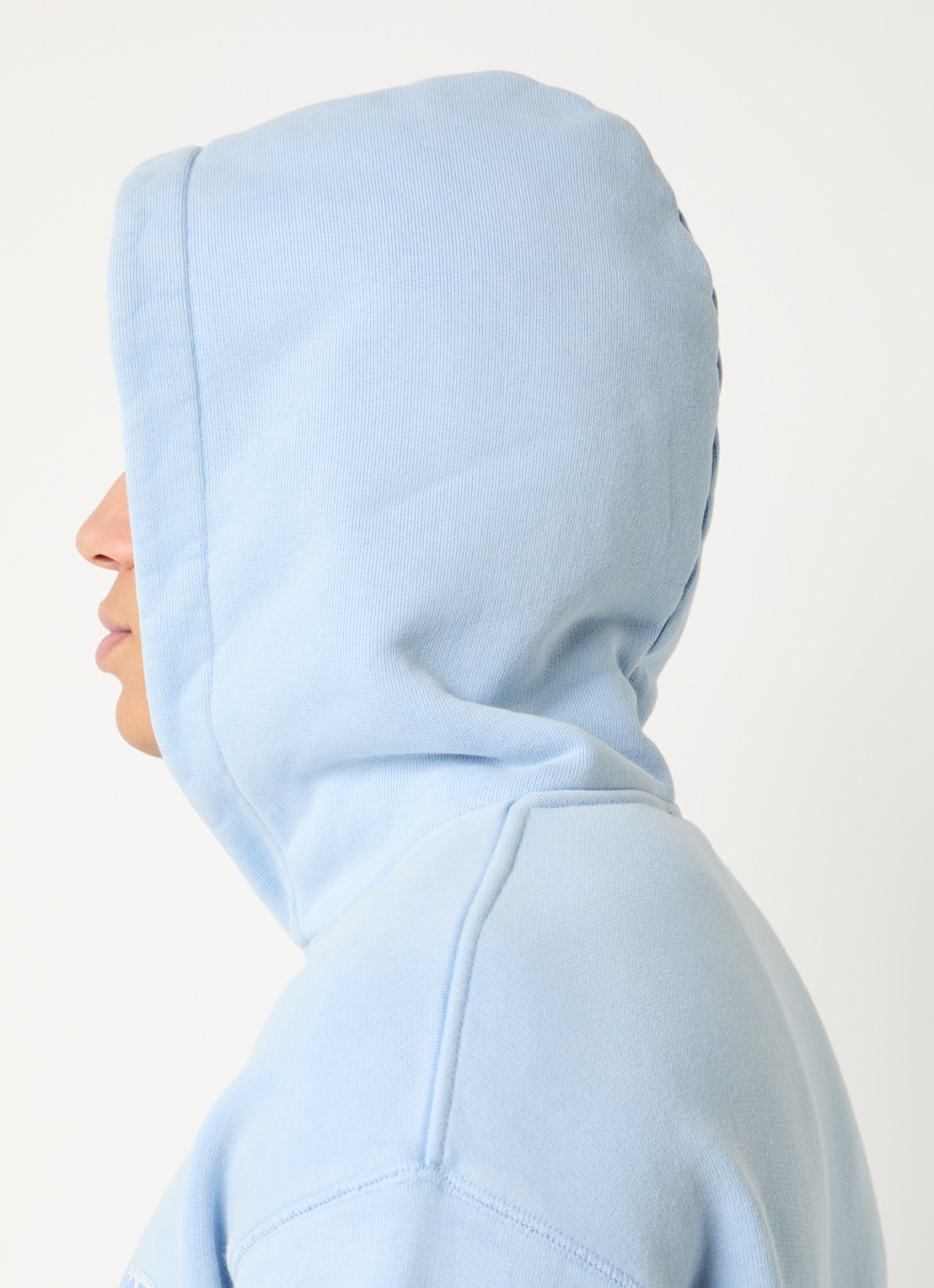 Represent Western Initial hoodie met logoborduring - detail 5 lichtblauw