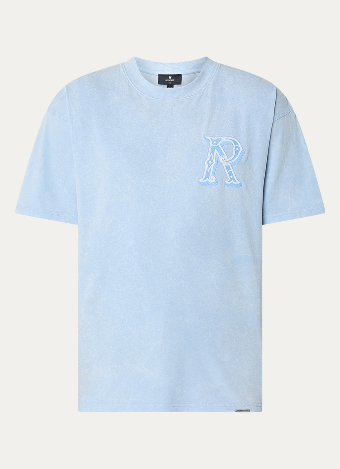 Represent Western Initial T-shirt met logoborduring - voorkant lavendel