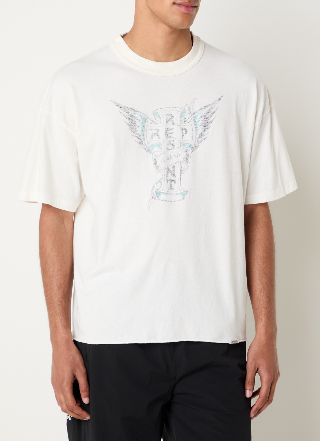 Represent Westside T-shirt met print - detail 2 gebroken wit