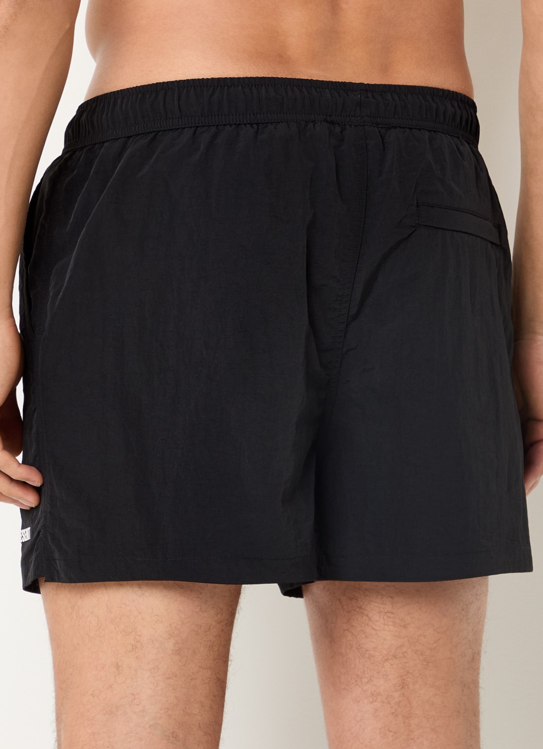 Represent Zwemshorts met logo en paspelzakken - achterkant zwart