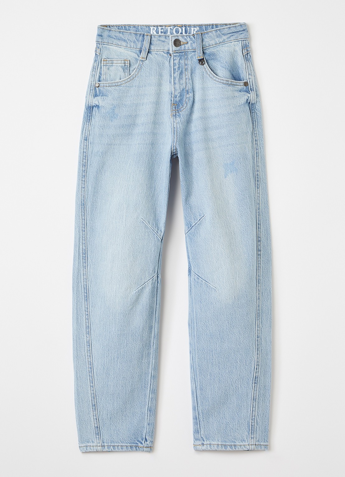 Retour Jeans Barbera straight leg jeans met lichte wassing - voorkant 2 indigo