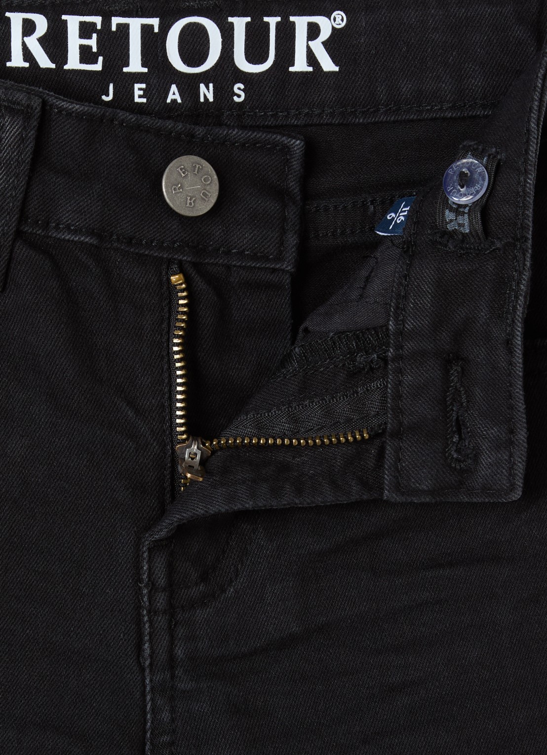 Retour Jeans Celeste wide leg jeans met stretch - detail 3 zwart