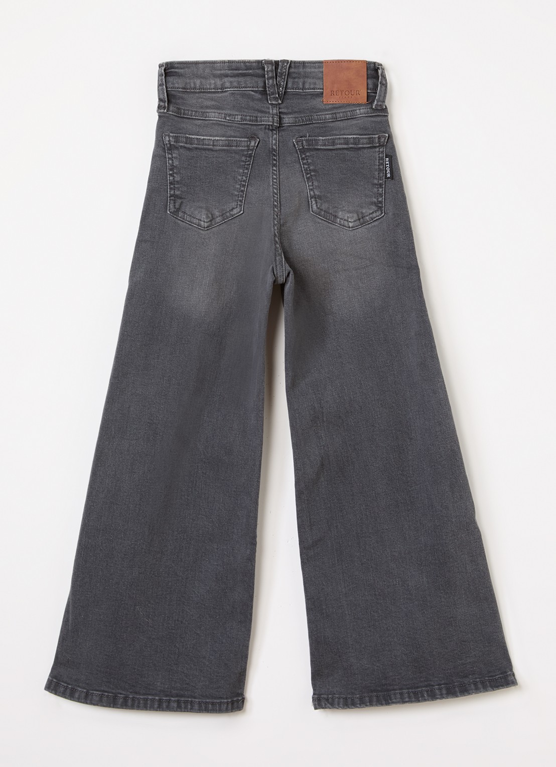 Retour Jeans Celeste wide leg jeans met stretch - voorkant 2 grijs