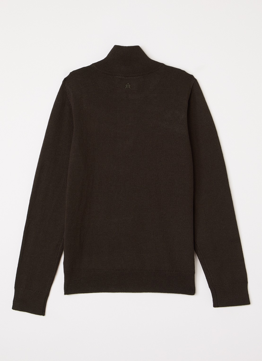 Retour Jeans Charles pullover met opstaande kraag - voorkant 2 donkerbruin