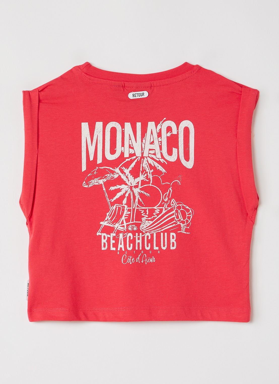 Retour Jeans Gerry T-shirt met front- en backprint - voorkant 2 rood