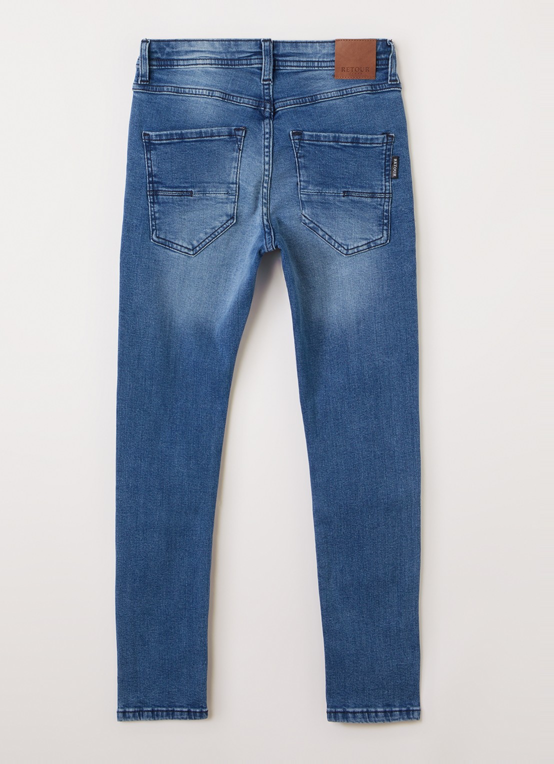 Retour Jeans James straight leg jeans met steekzakken - voorkant 3 indigo