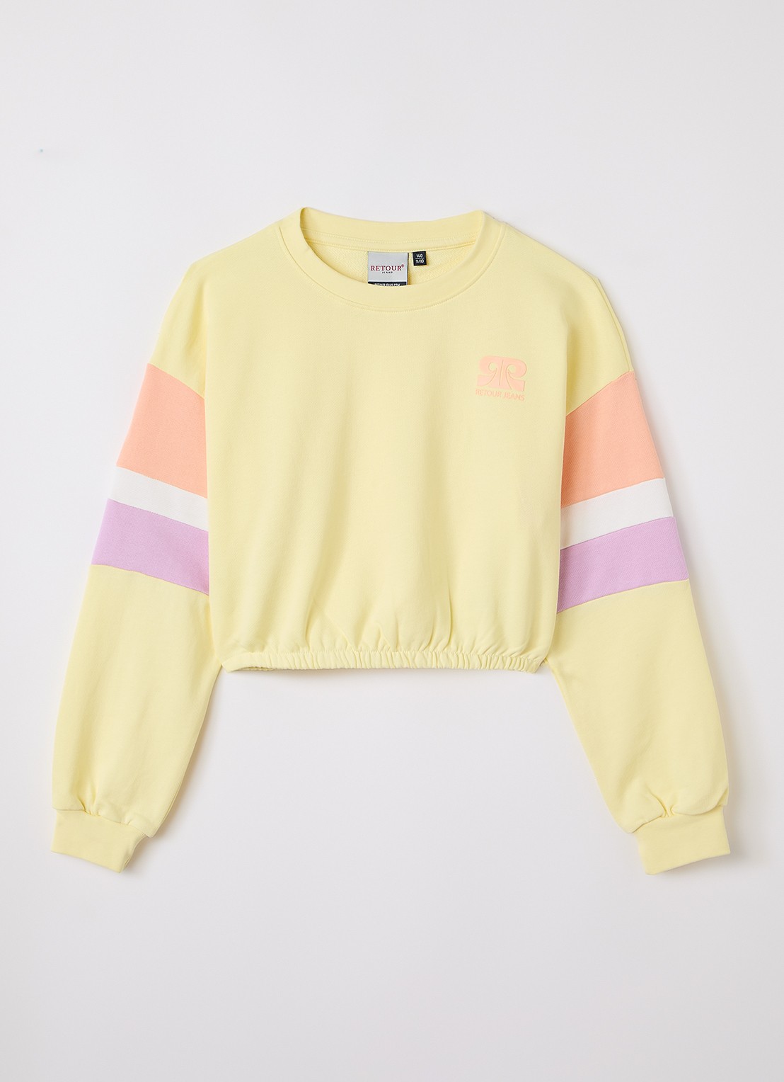 Retour Jeans Kylie sweater met print - voorkant 2 geel