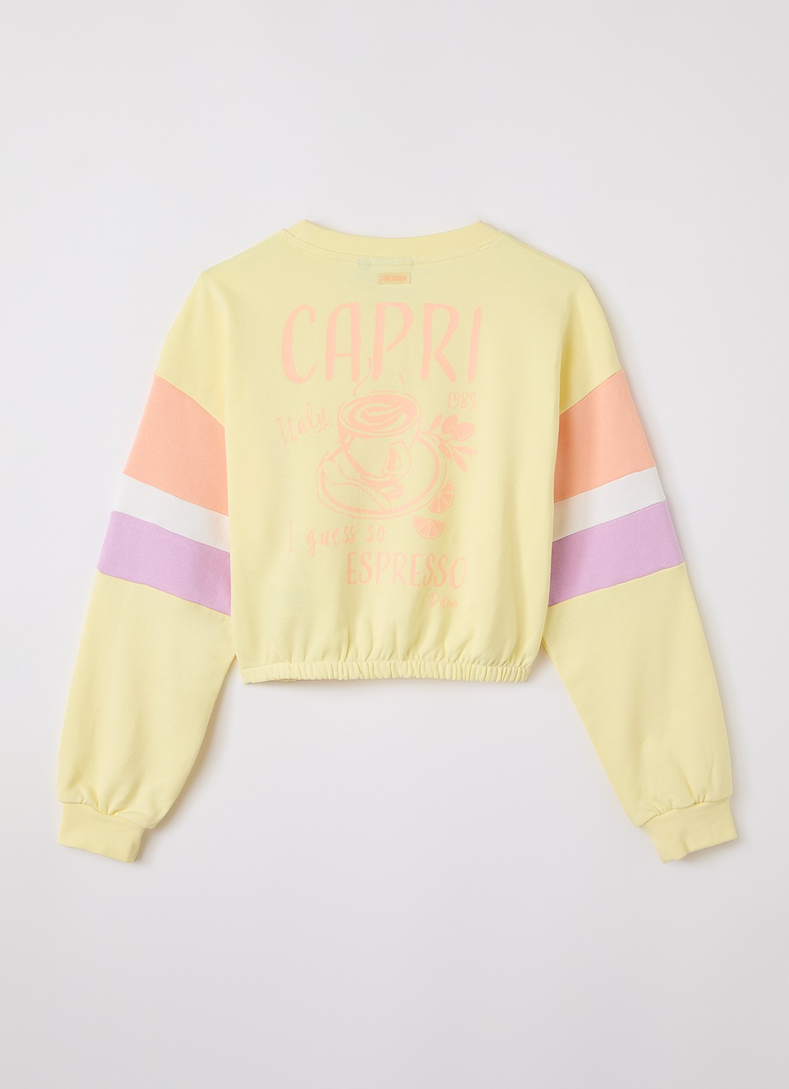 Retour Jeans Kylie sweater met print - voorkant 3 geel