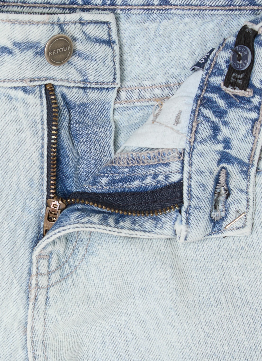 Retour Jeans Landon straight leg jeans met lichte wassing - detail 3 indigo