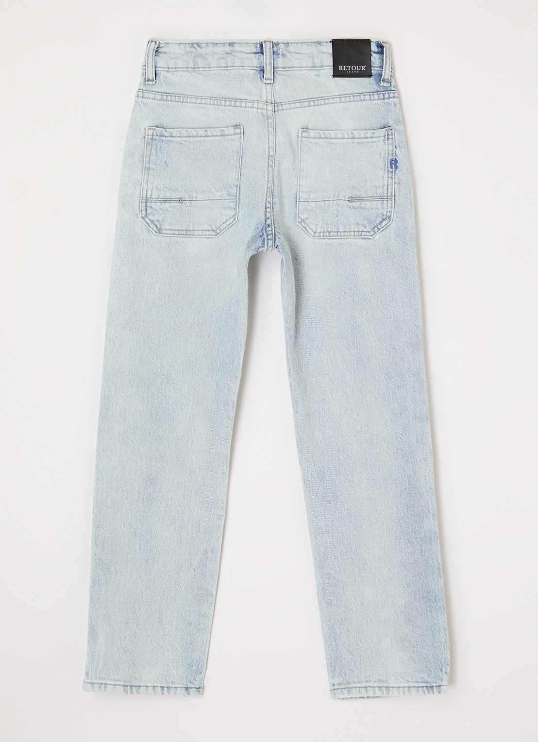 Retour Jeans Landon straight leg jeans met lichte wassing - voorkant 2 indigo