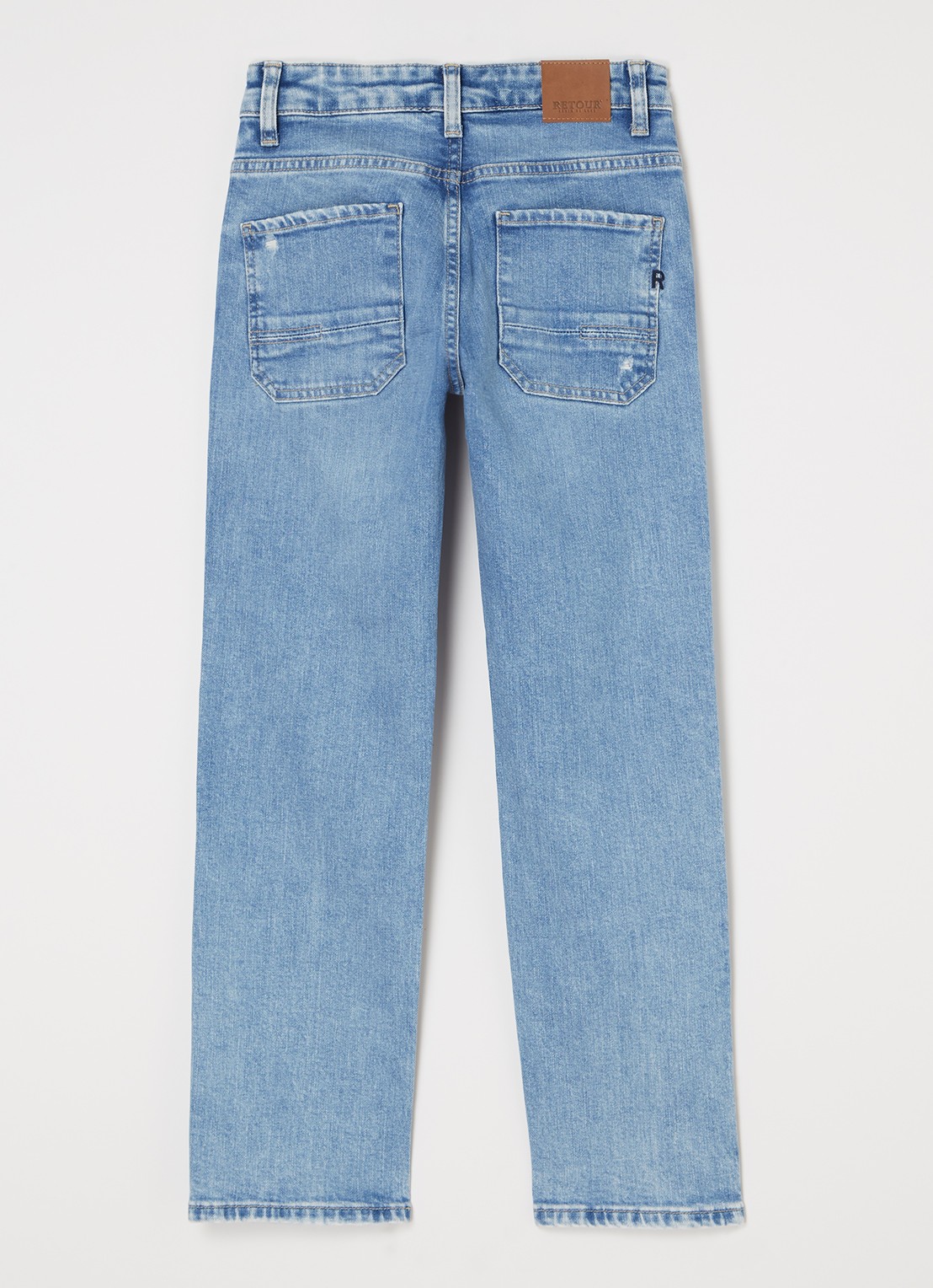Retour Jeans Landon straight leg jeans met stretch - voorkant 2 indigo