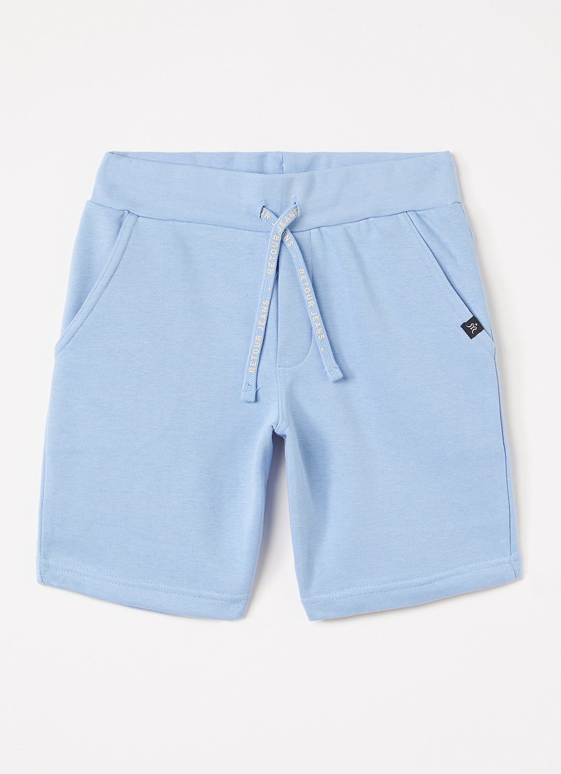 Retour Jeans Maxim straight fit korte joggingsbroek - voorkant blauw