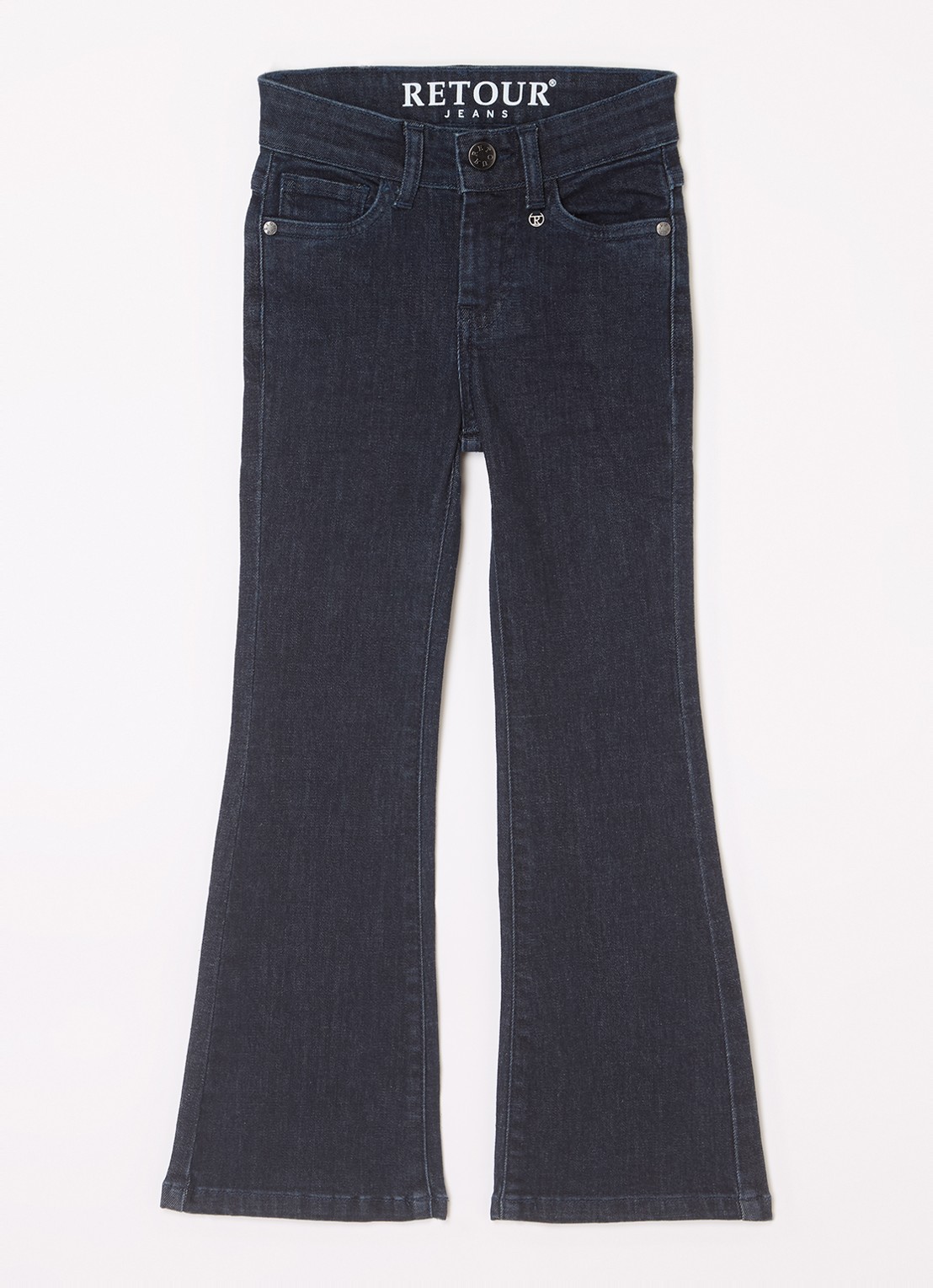 Retour Jeans Mikkie flared jeans met donkere wassing - voorkant 2 indigo