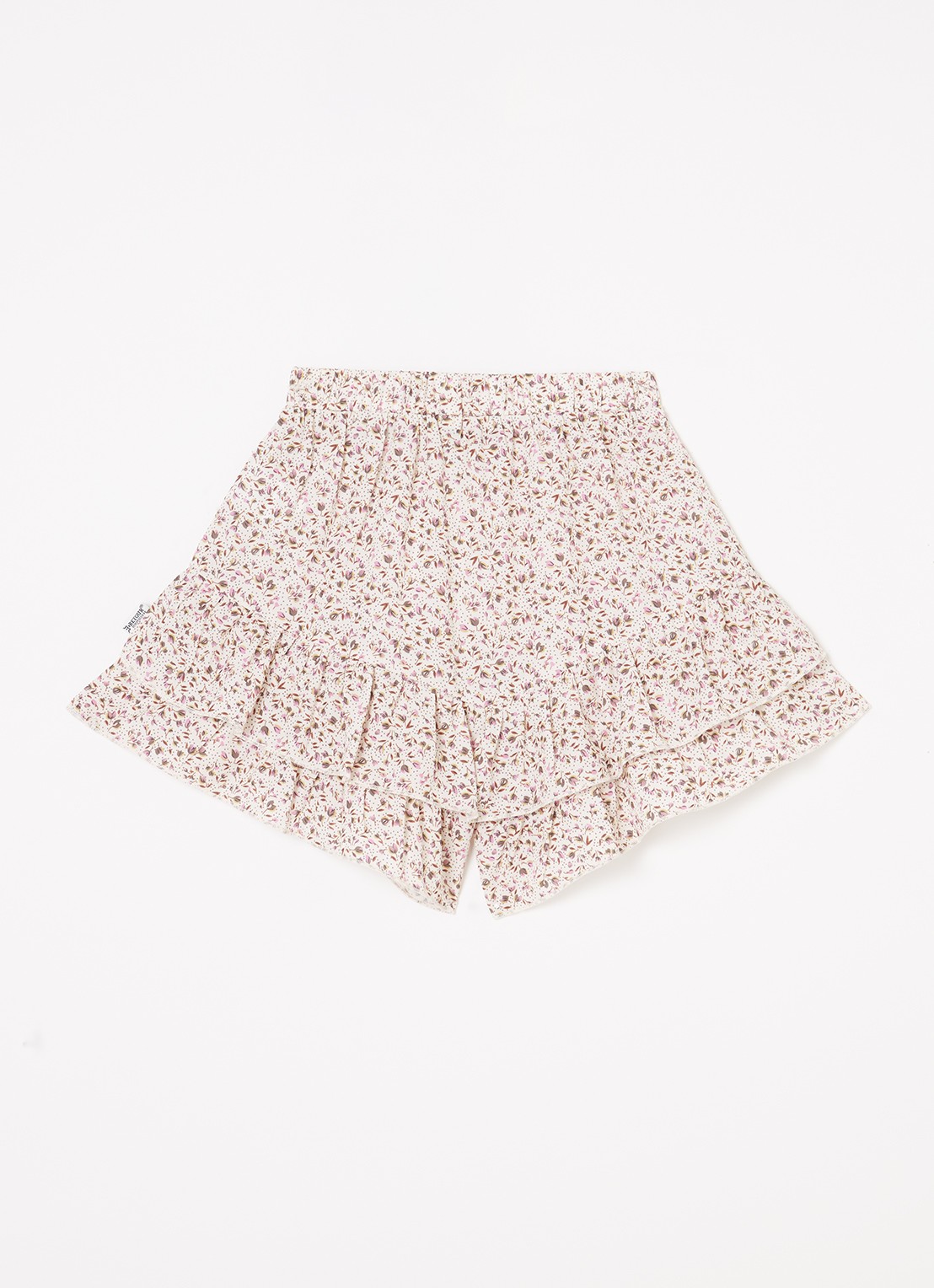 Retour Jeans Olga broekrok met bloemenprint - voorkant 3 paars
