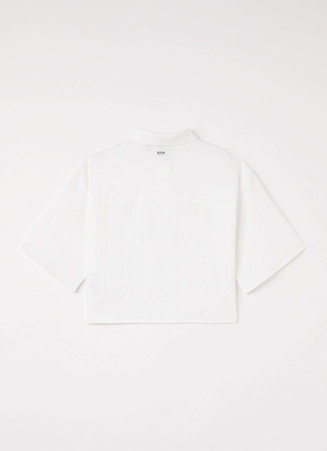 Retour Jeans Olivia blouse met structuur - voorkant 2 wit