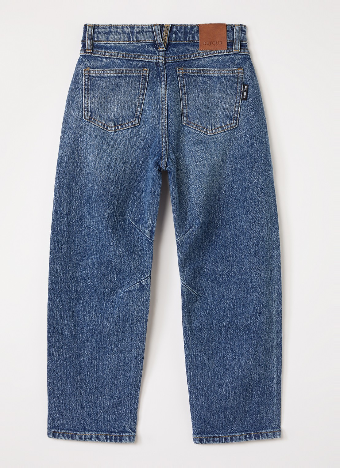 Retour Jeans Pippa tapered jeans met medium wassing - voorkant 3 indigo