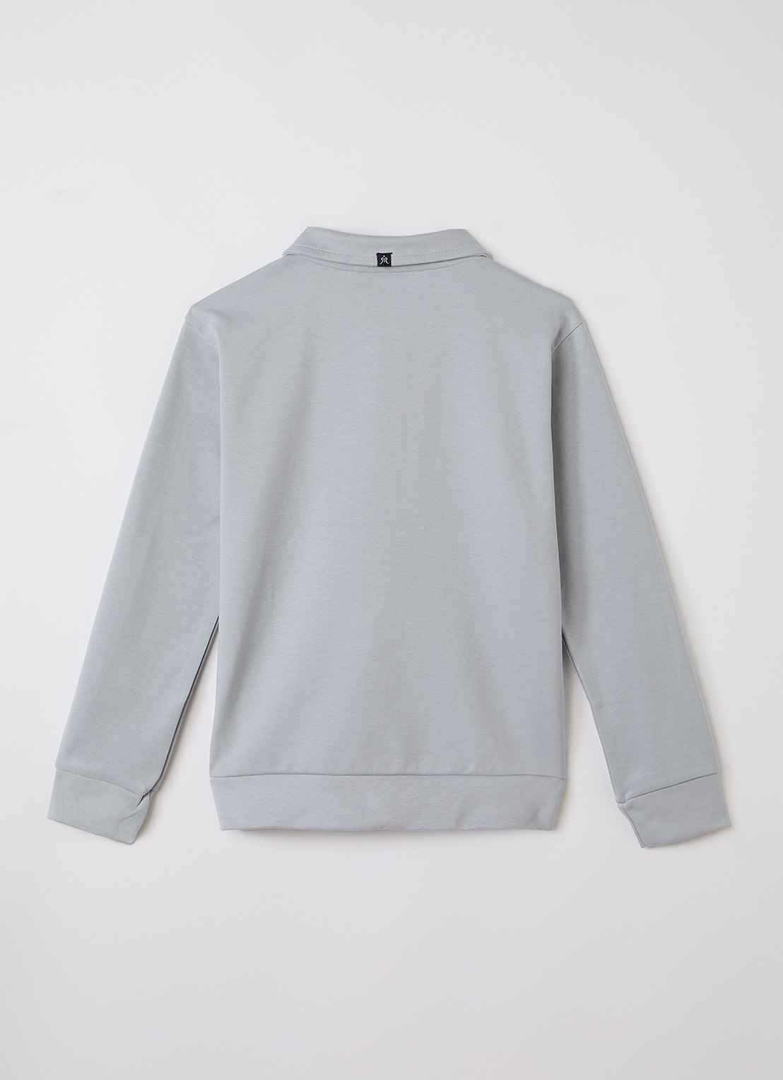 Retour Jeans Rico polo met logo - voorkant 2 grijs