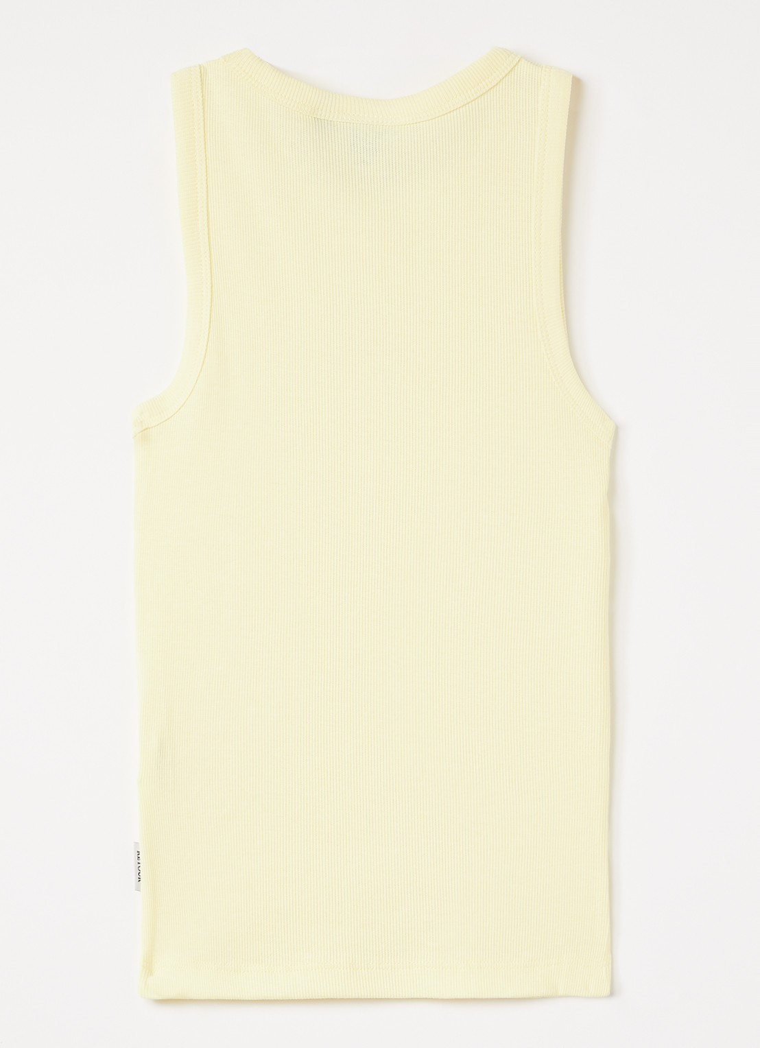 Retour Jeans Tanktop met ribstructuur - voorkant 2 geel