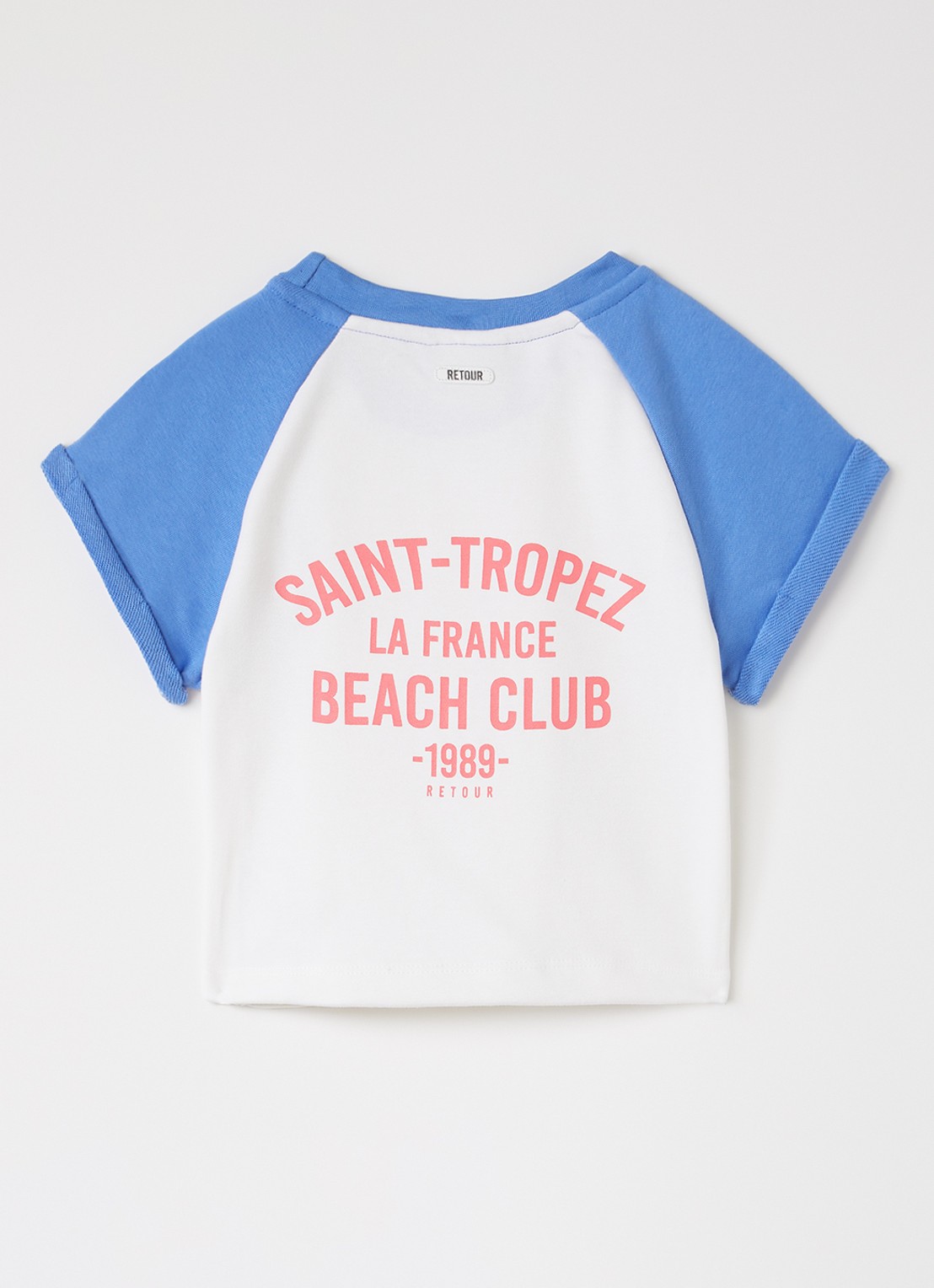 Retour Jeans Tarah T-shirt met front- en backprint - voorkant 2 blauw