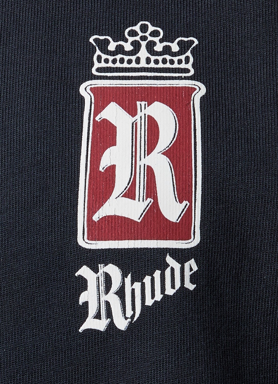 Rhude Fumar 91 T-shirt met logo- en backprint - detail 5 zwart