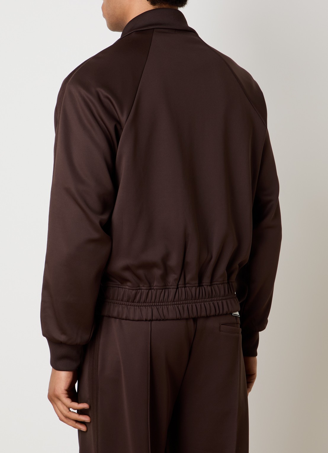 Rhude Madera sweatvest met logo - achterkant chocoladebruin