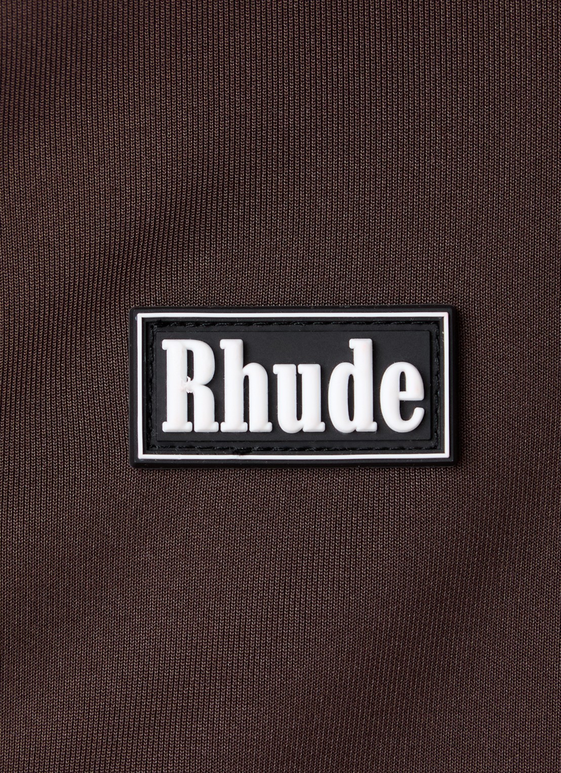 Rhude Madera sweatvest met logo - detail 6 chocoladebruin