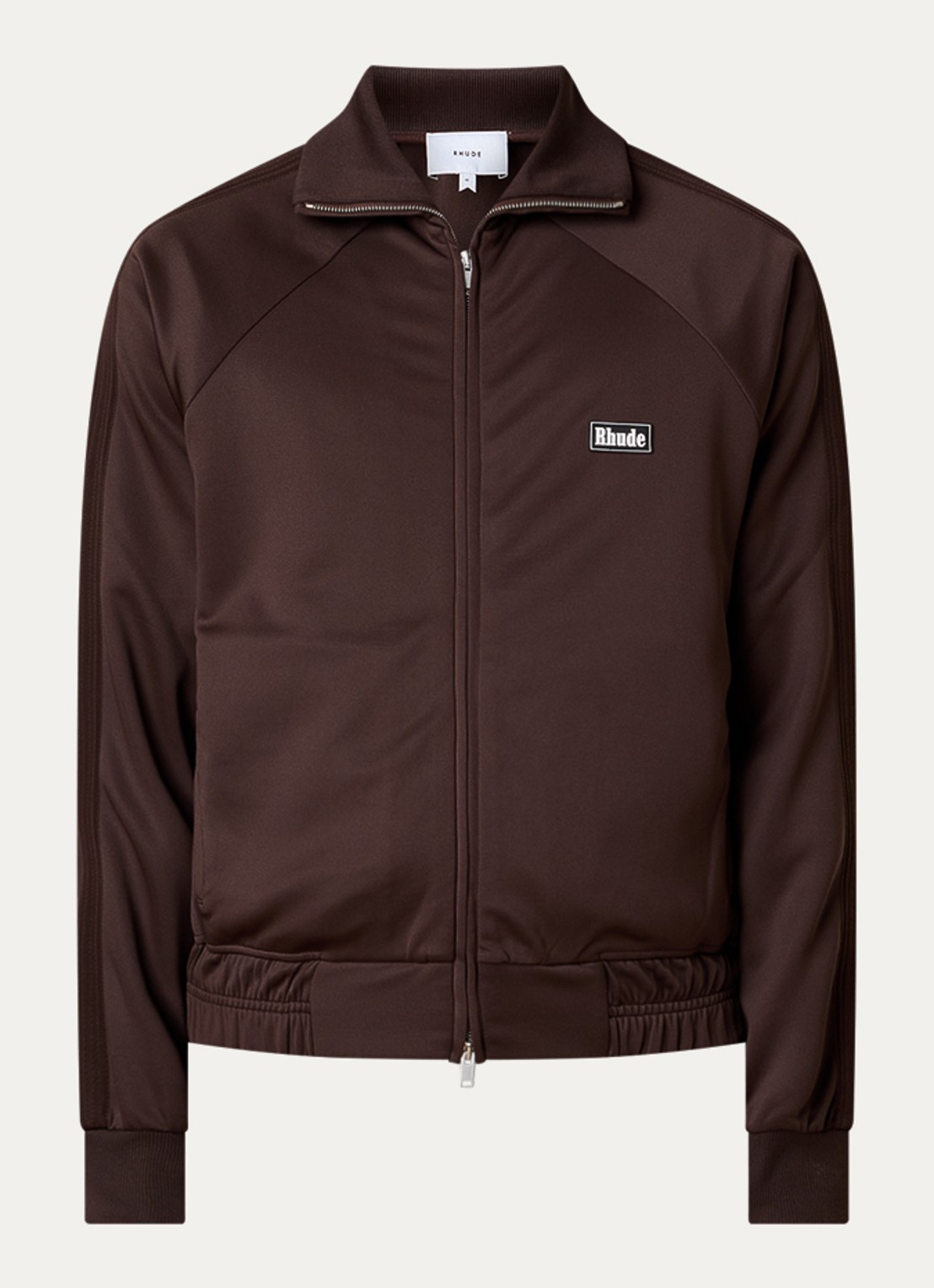 Rhude Madera sweatvest met logo - voorkant 2 chocoladebruin