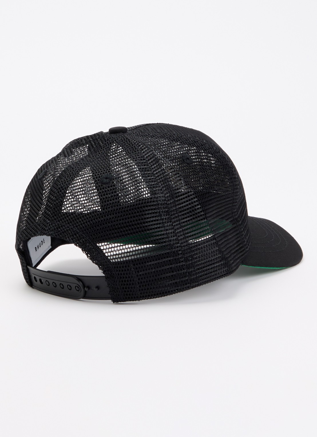 Rhude Pet van mesh met logoborduring - detail 2 zwart