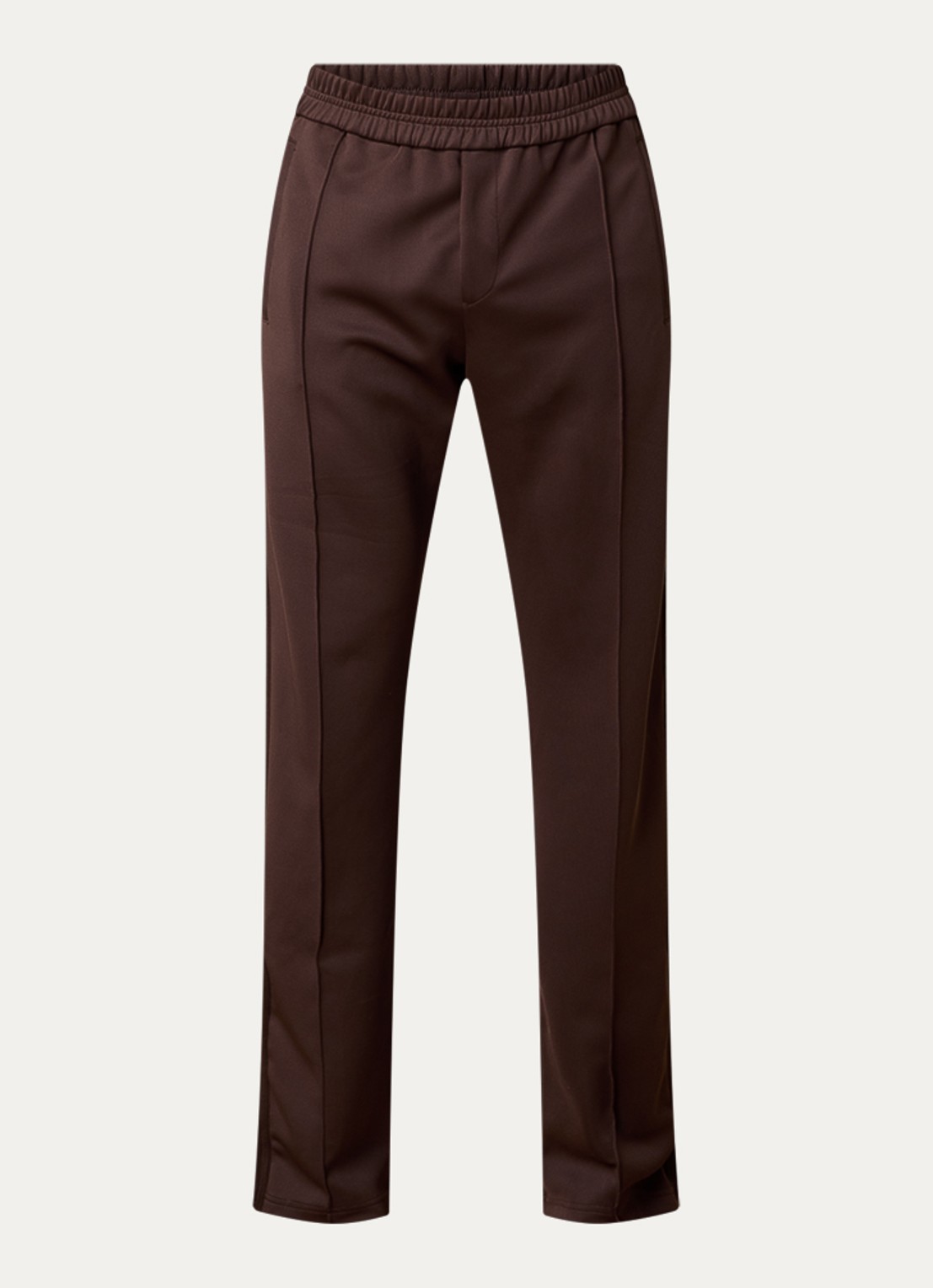 Rhude Trofeo straight fit joggingbroek met steekzakken - voorkant 2 chocoladebruin