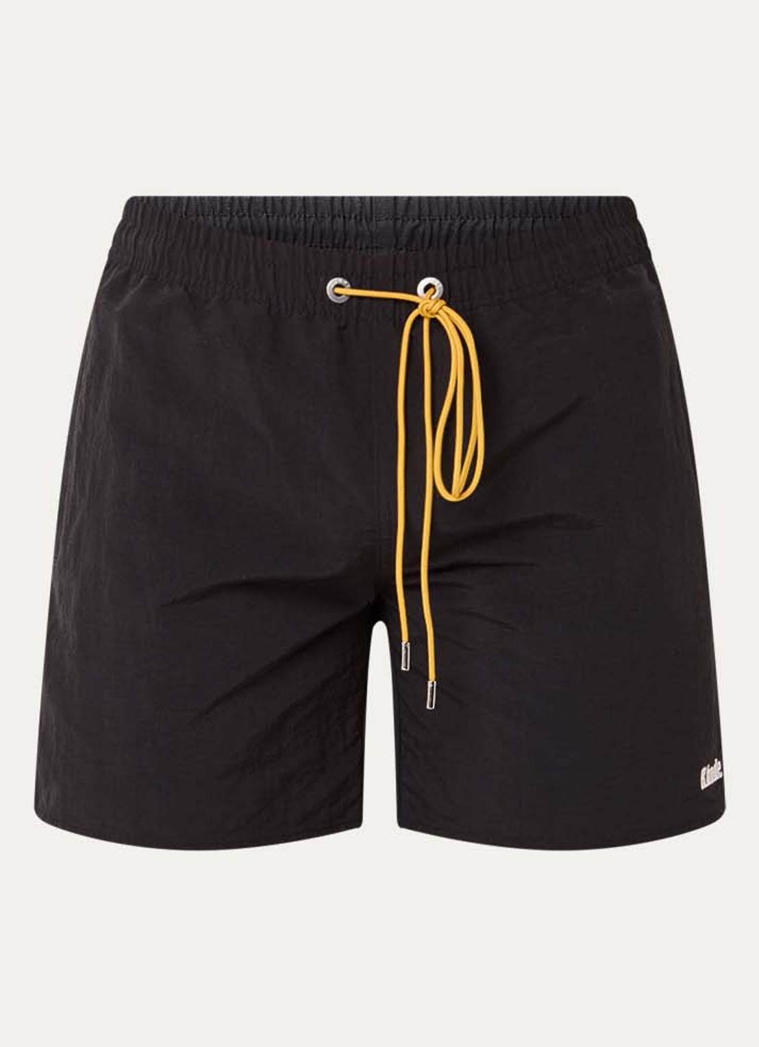 Rhude Zwemshorts met logo en steekzakken - voorkant 3 zwart