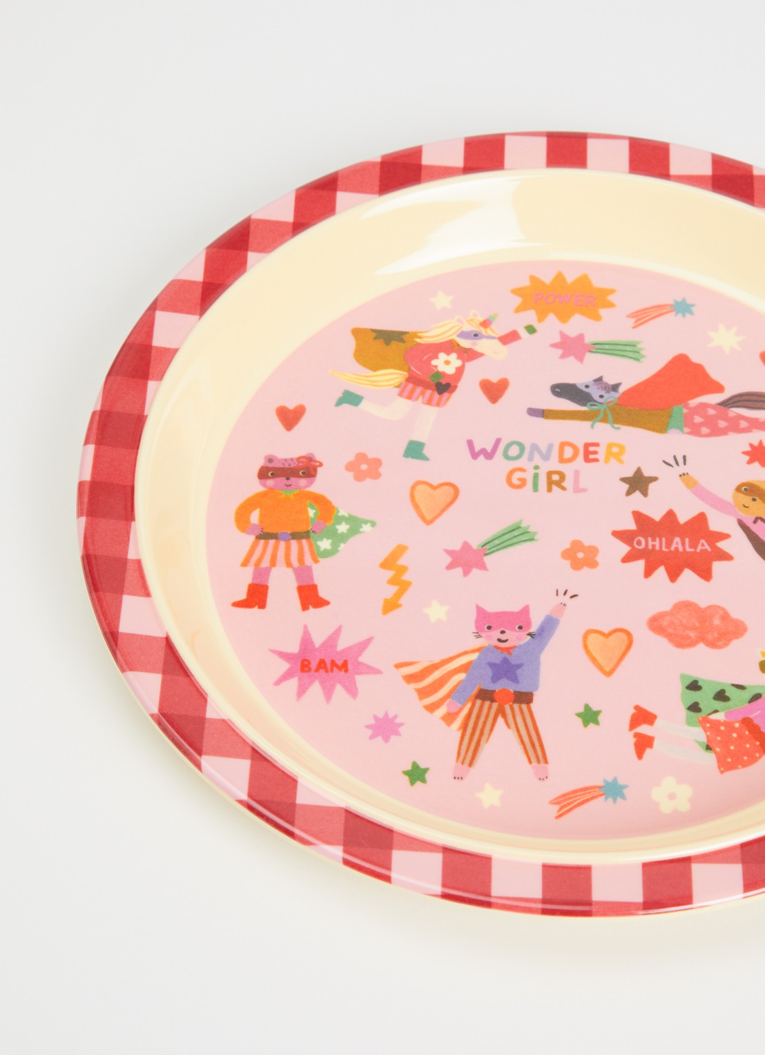Rice Bord 21,5 cm - detail roze