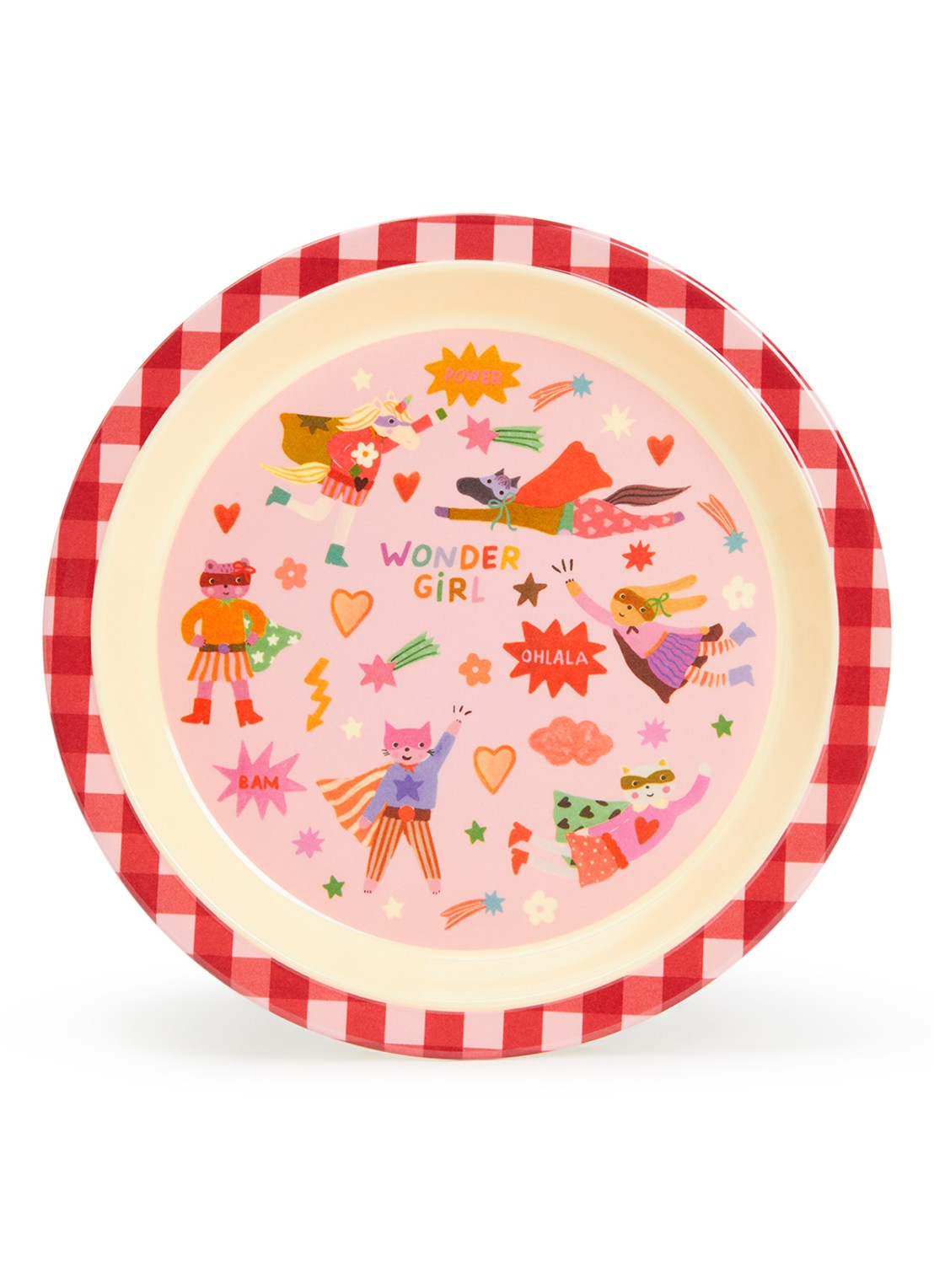 Rice Bord 21,5 cm - voorkant 2 roze