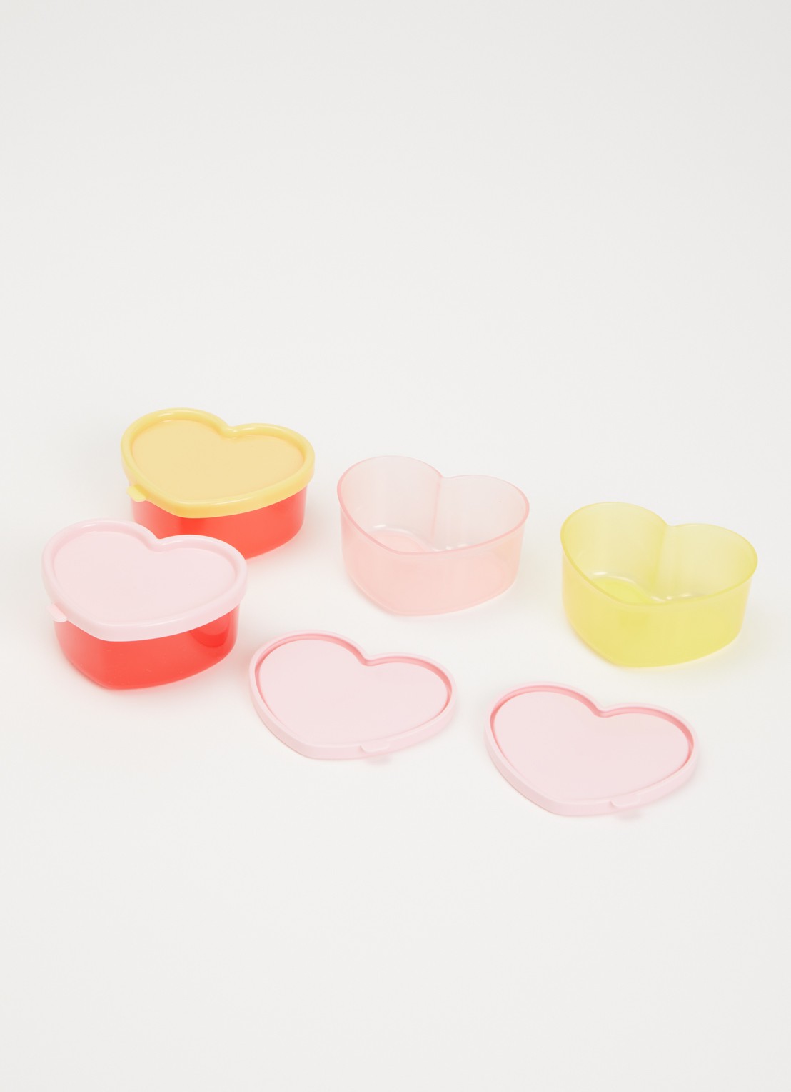 Rice Heart vershoudbak 8 x 3,5 cm - voorkant 2 multicolor