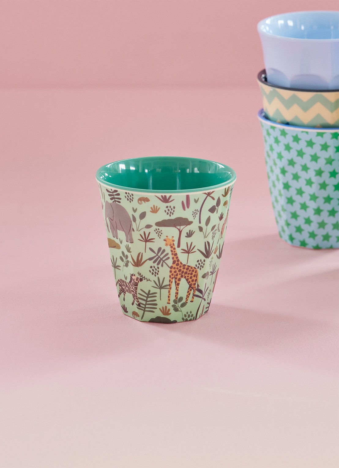 Rice Kinderbeker 25 cl - voorkant zeegroen