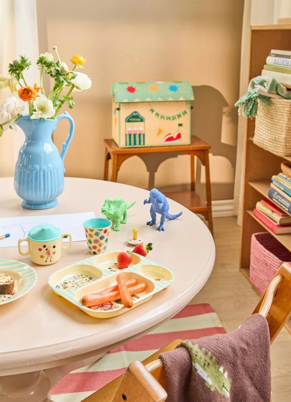 Rice Kinderbord 24 cm - voorkant 2 lindegroen