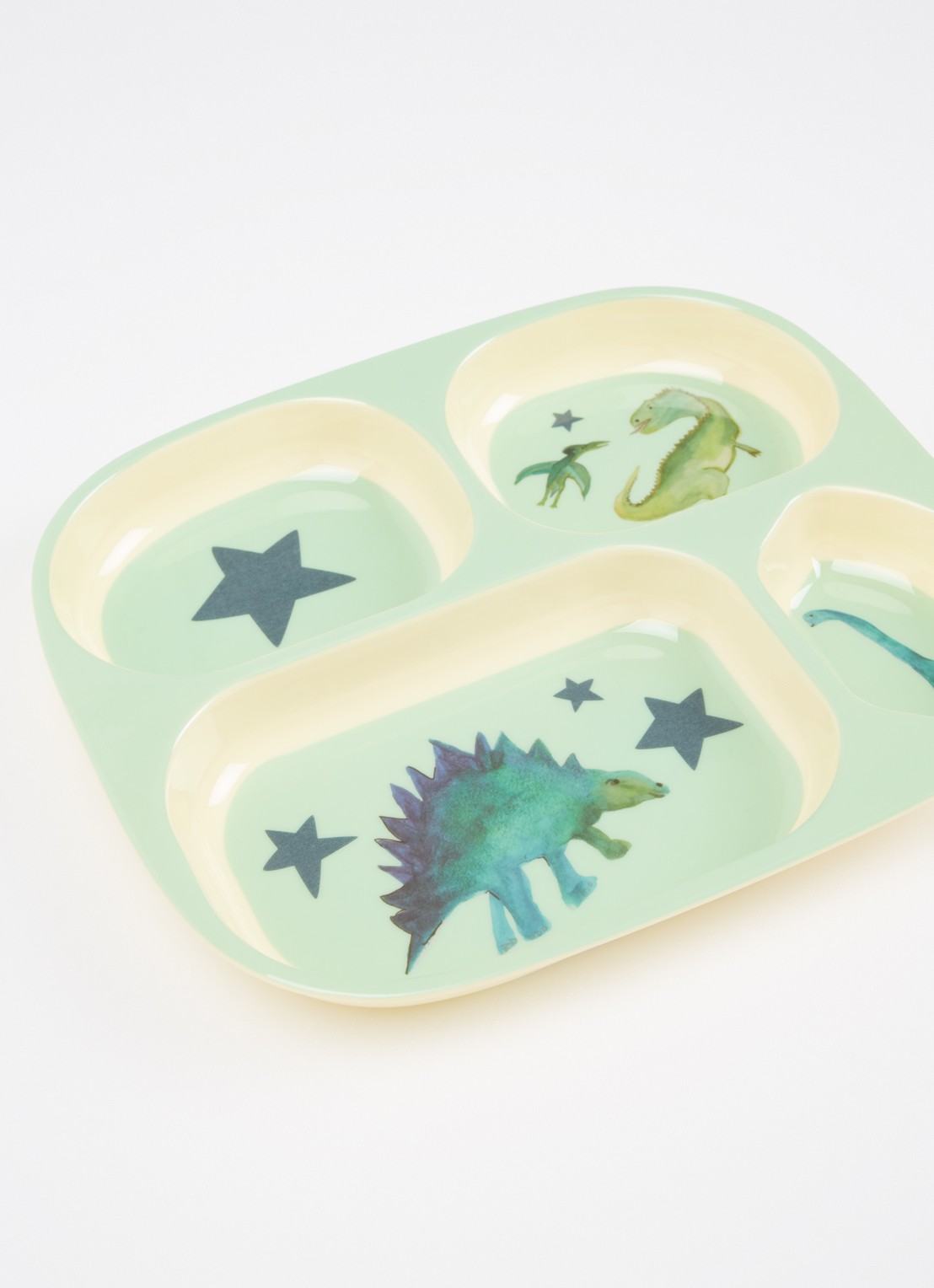 Rice Kinderbord 24 cm - voorkant 2 lichtblauw