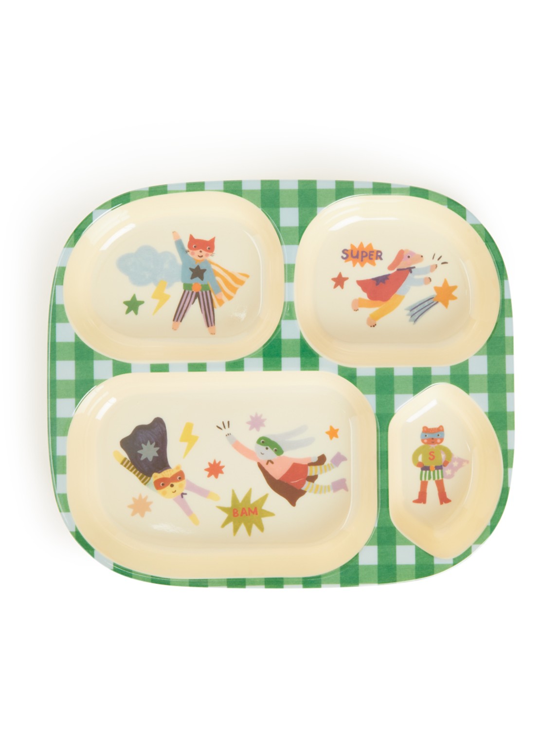 Rice Kinderbord 25 cm - voorkant groen