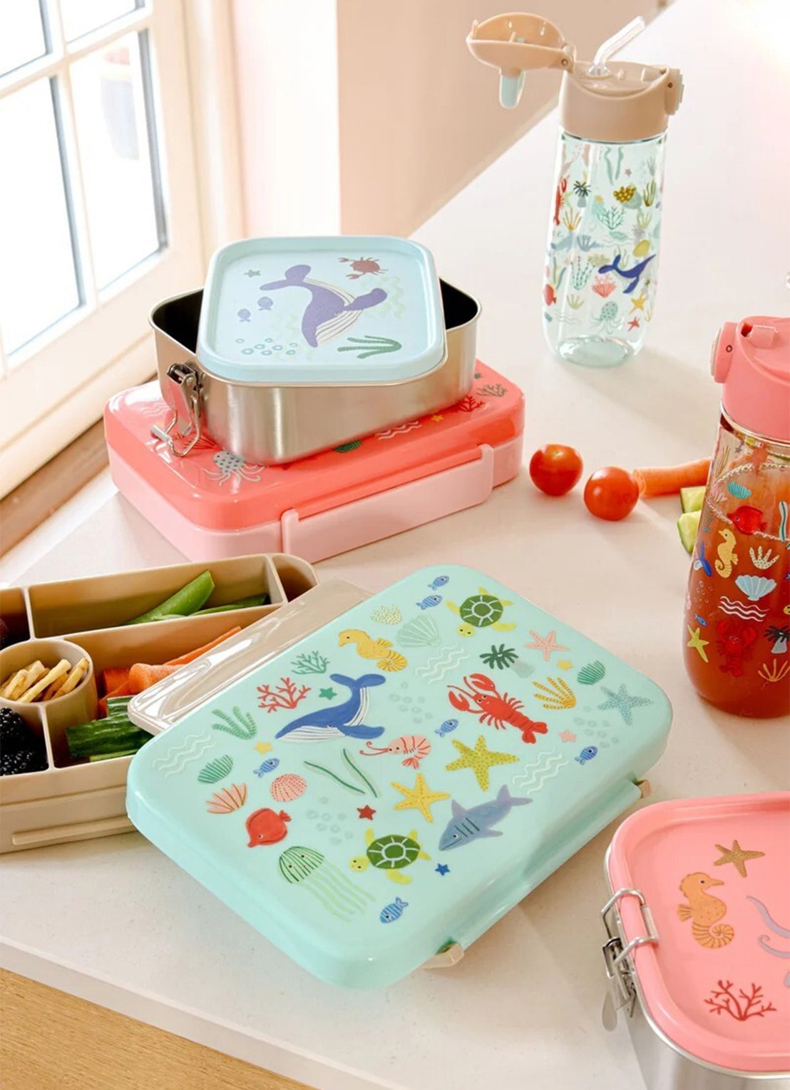 Rice Lunchbox 0,80 liter - voorkant 2 blauw