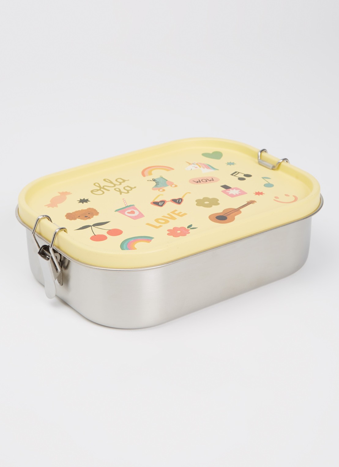 Rice Lunchbox 1,4 liter - voorkant 2 geel