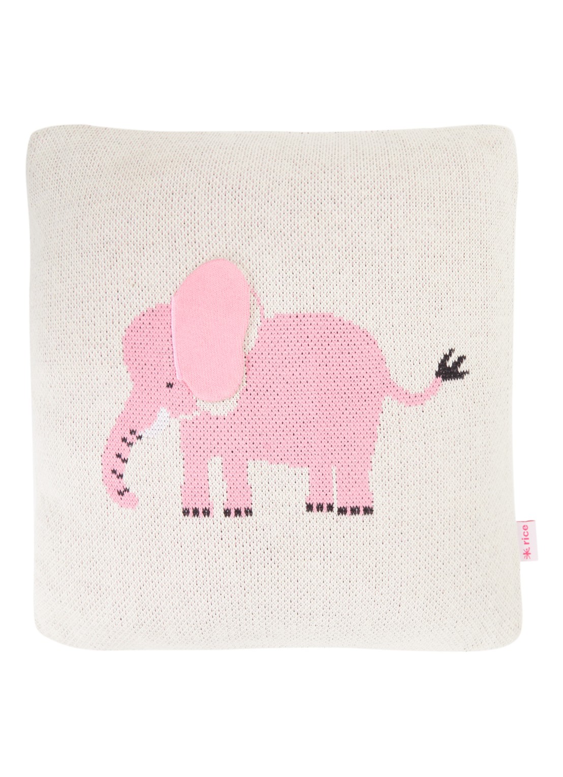 Rice Sierkussen 30 x 30 cm - voorkant gebroken wit