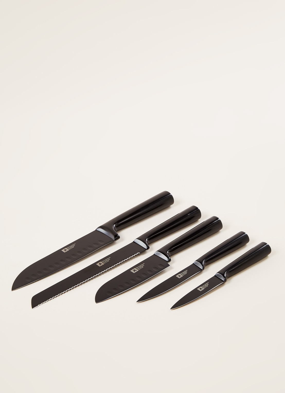 Richardson Sheffield Nox messenblok met messenset 5-delig - voorkant 2 zwart