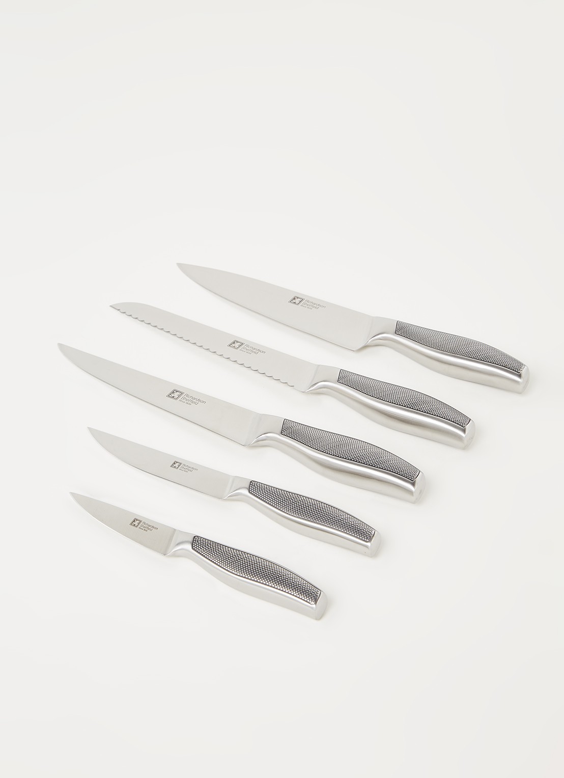 Richardson Sheffield Sense messenblok met messenset 5-delig - voorkant 2 beige