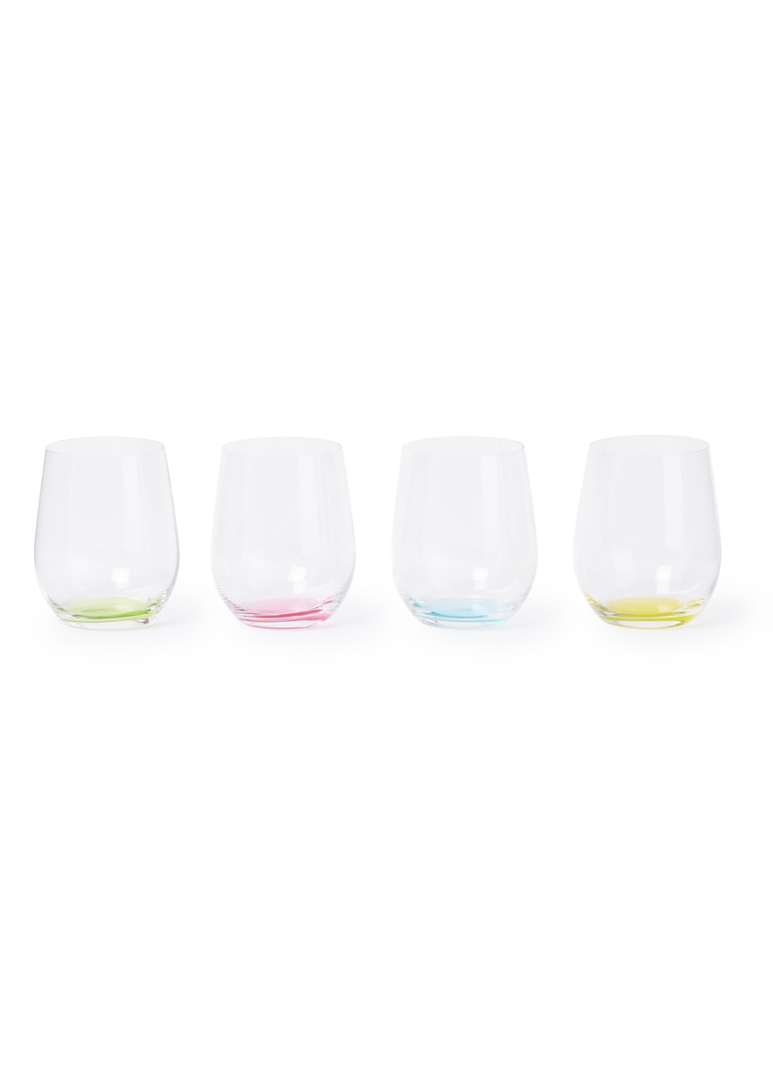 Riedel O' Happy tumbler witte wijnglas 30 cl set van 4 - voorkant multicolor