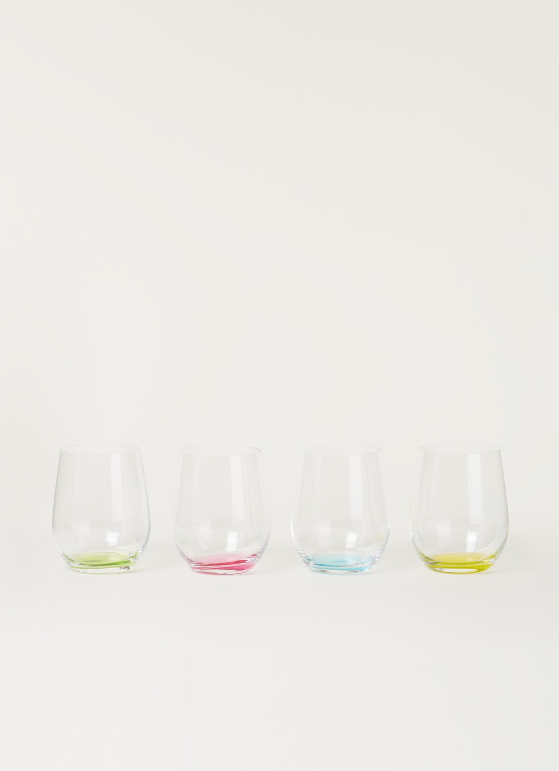 Riedel O' Happy tumbler witte wijnglas 30 cl set van 4 - voorkant 2 multicolor