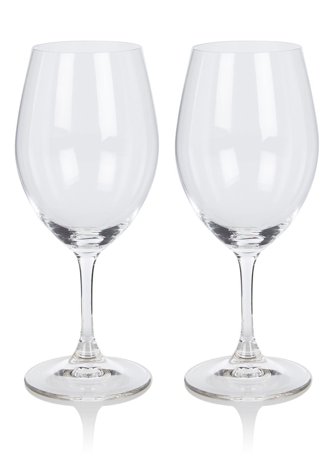 Riedel Ouverture rode wijnglas 35 cl set van 2 - voorkant transparant