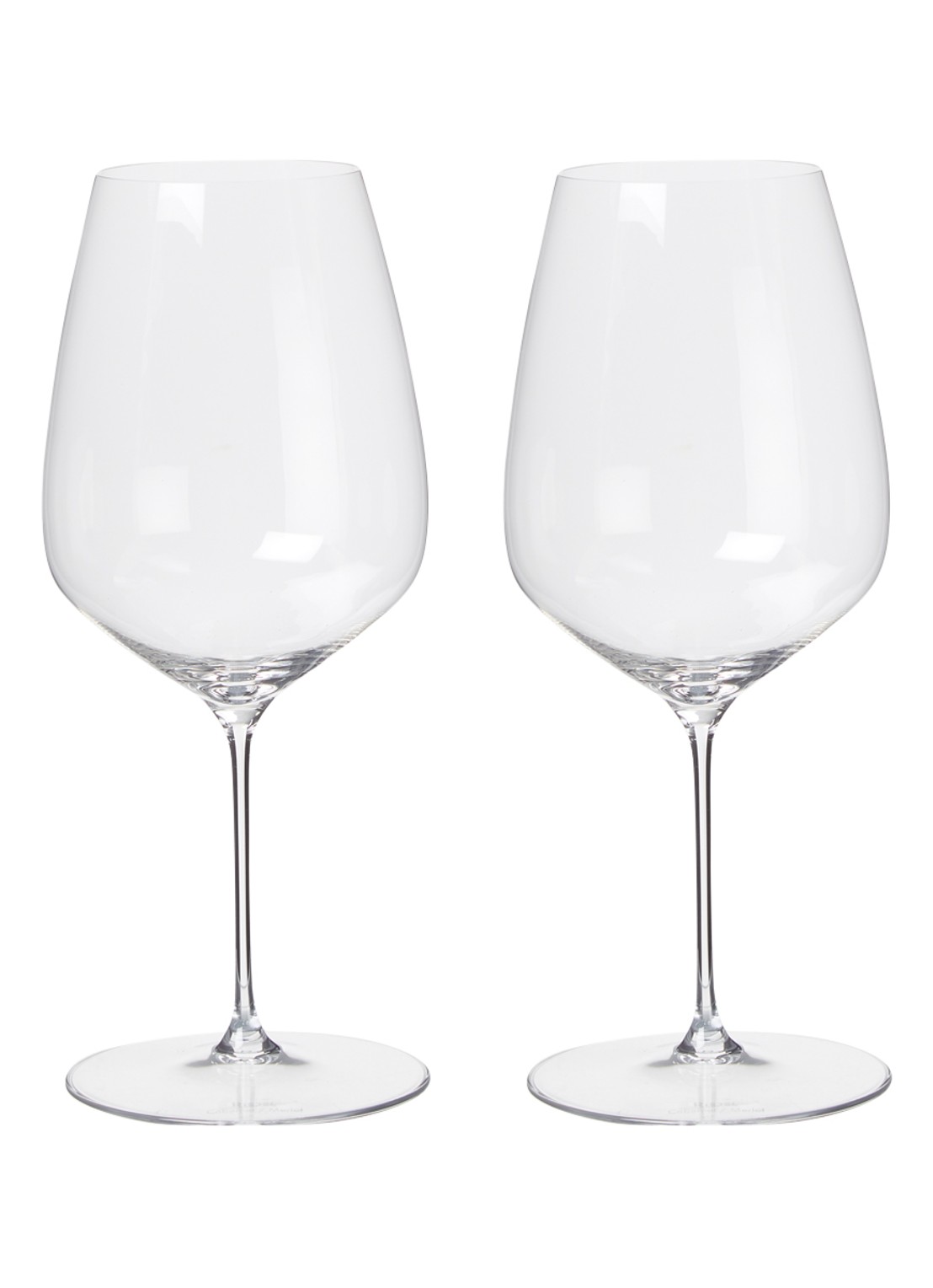Riedel Veloce rode wijn glas 82,9 cl set van 2 - voorkant transparant