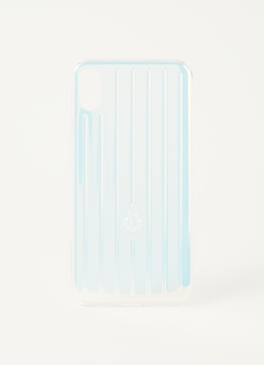 Rimowa Iridescent voor Iphone XS Max - voorkant lichtblauw