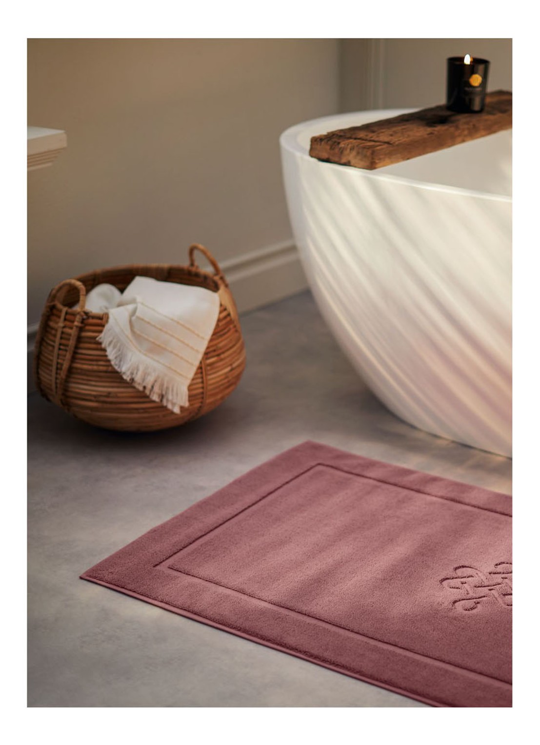 Rituals Badmat van katoen  - detail 4 aubergine