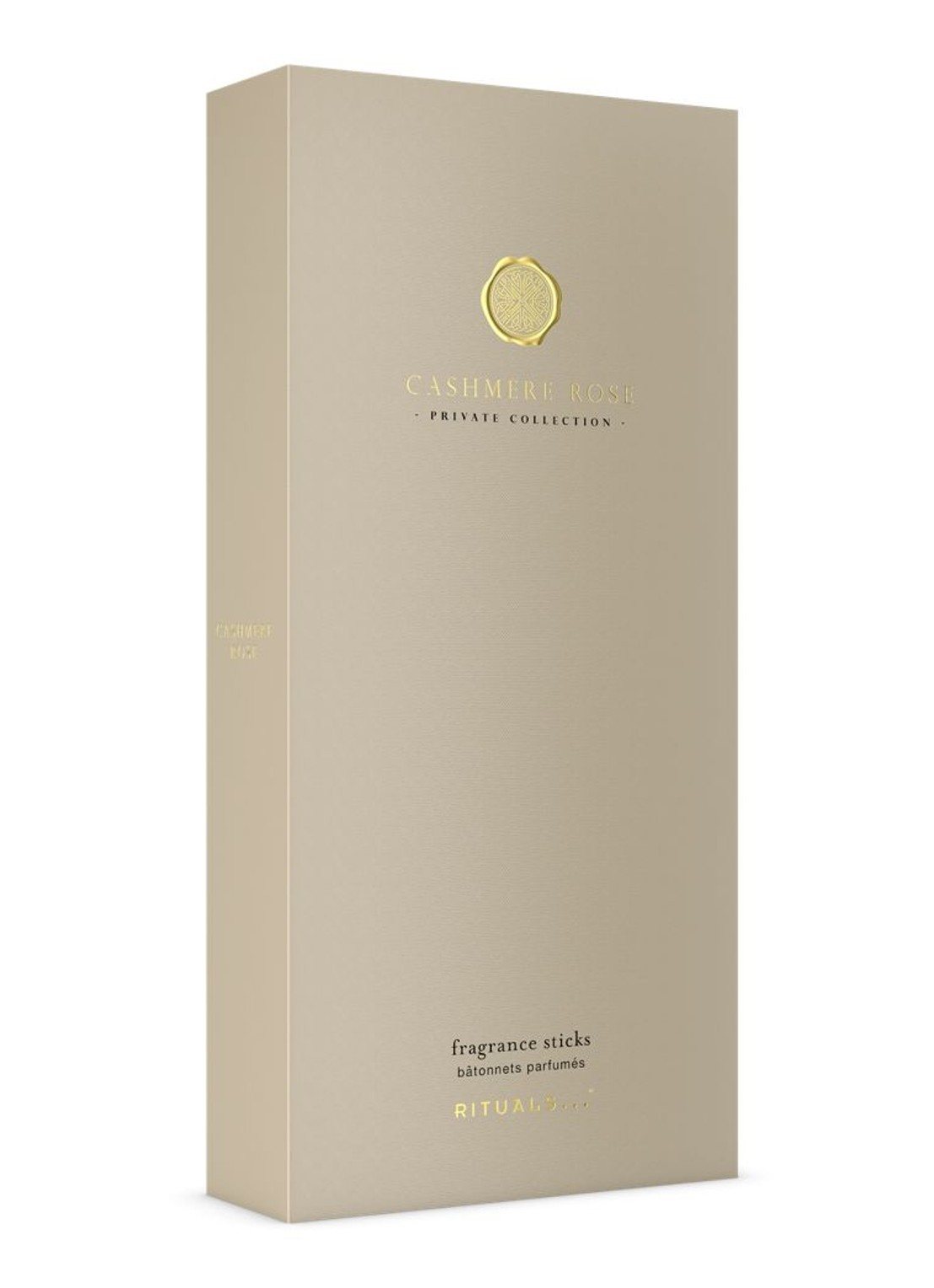 Rituals Cashmere Rose Fragrance Sticks - geurstokjes 450 ml - voorkant 4 beige