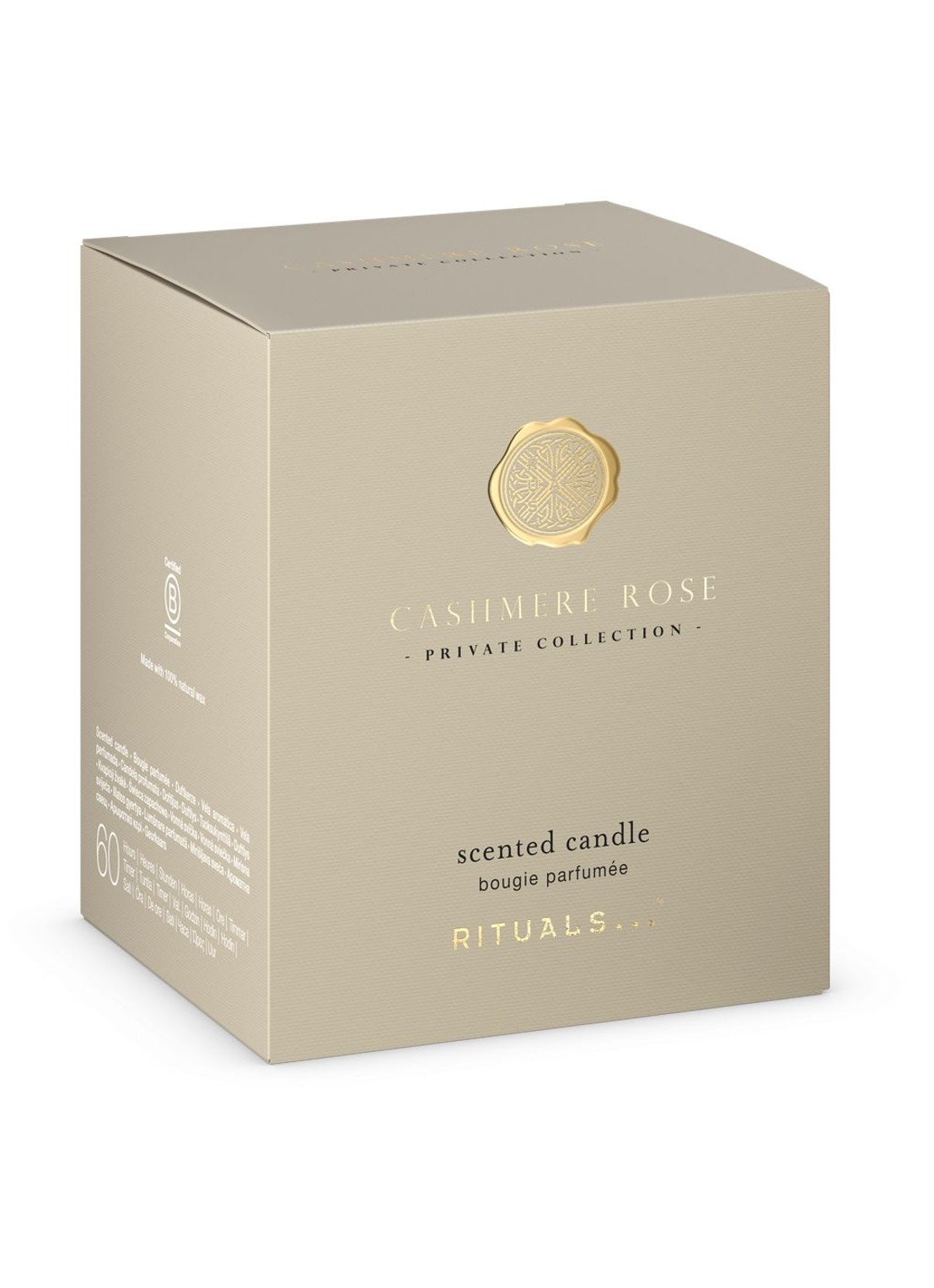 Rituals Cashmere Rose Scented Candle - geurkaars 360 gram - voorkant 2 undefined